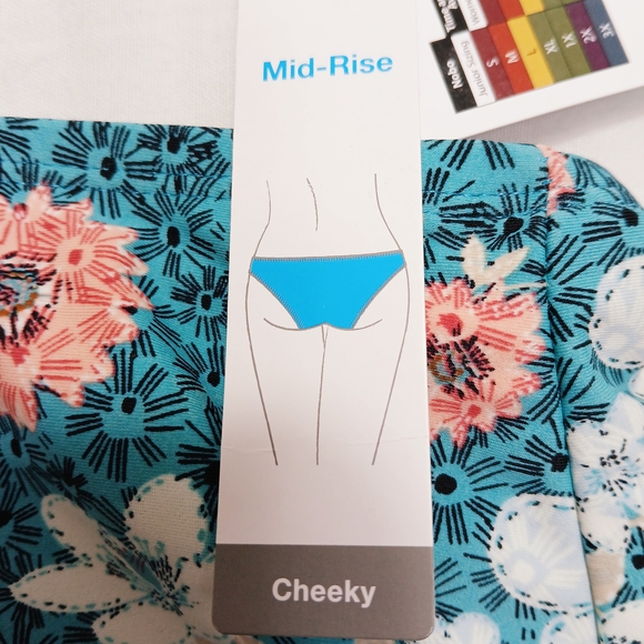 Time and Tru Floral Blue and Pink Swim Set Women's Size Bottoms L TOP 1X - Picture 3 of 12